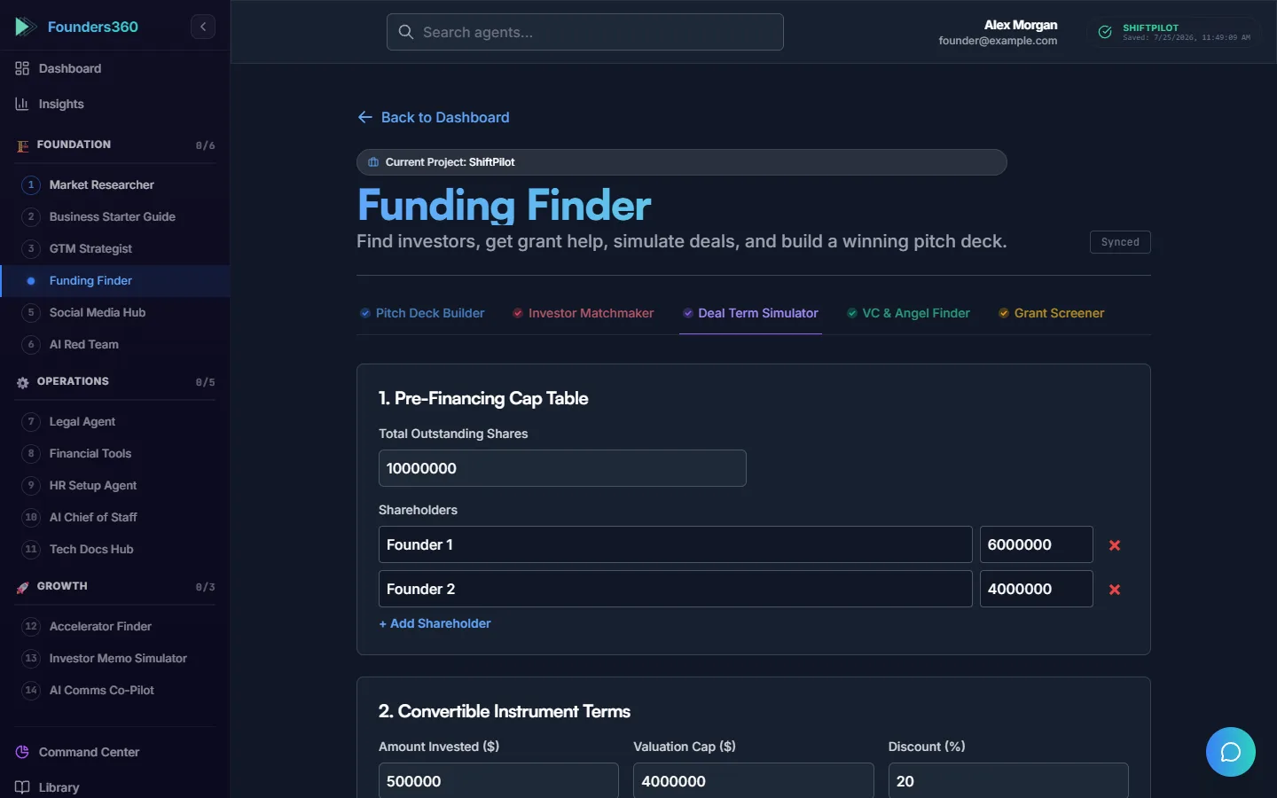 The Funding Finder agent