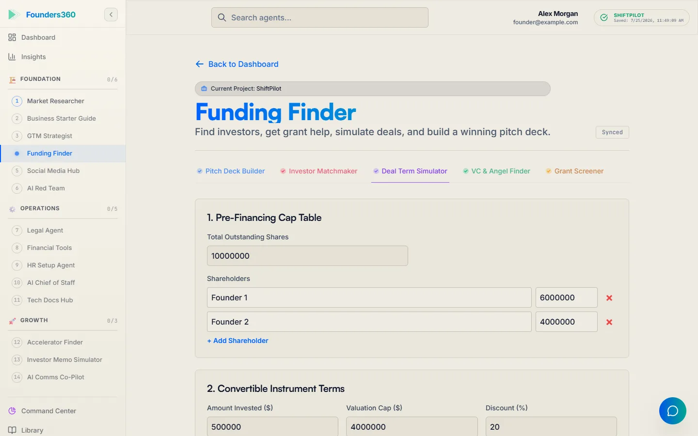 The Funding Finder agent
